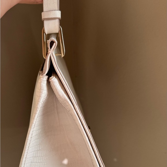 Zara  White Lizard Print Handbag - Picture 4 of 7